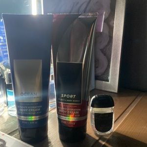 Lotion and mini handsanitizer